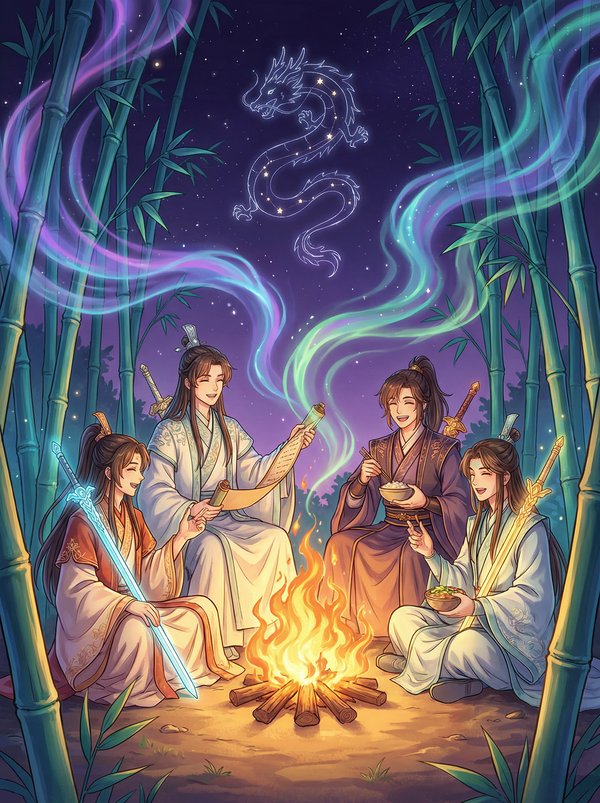 小马拉大车-竹林夜话